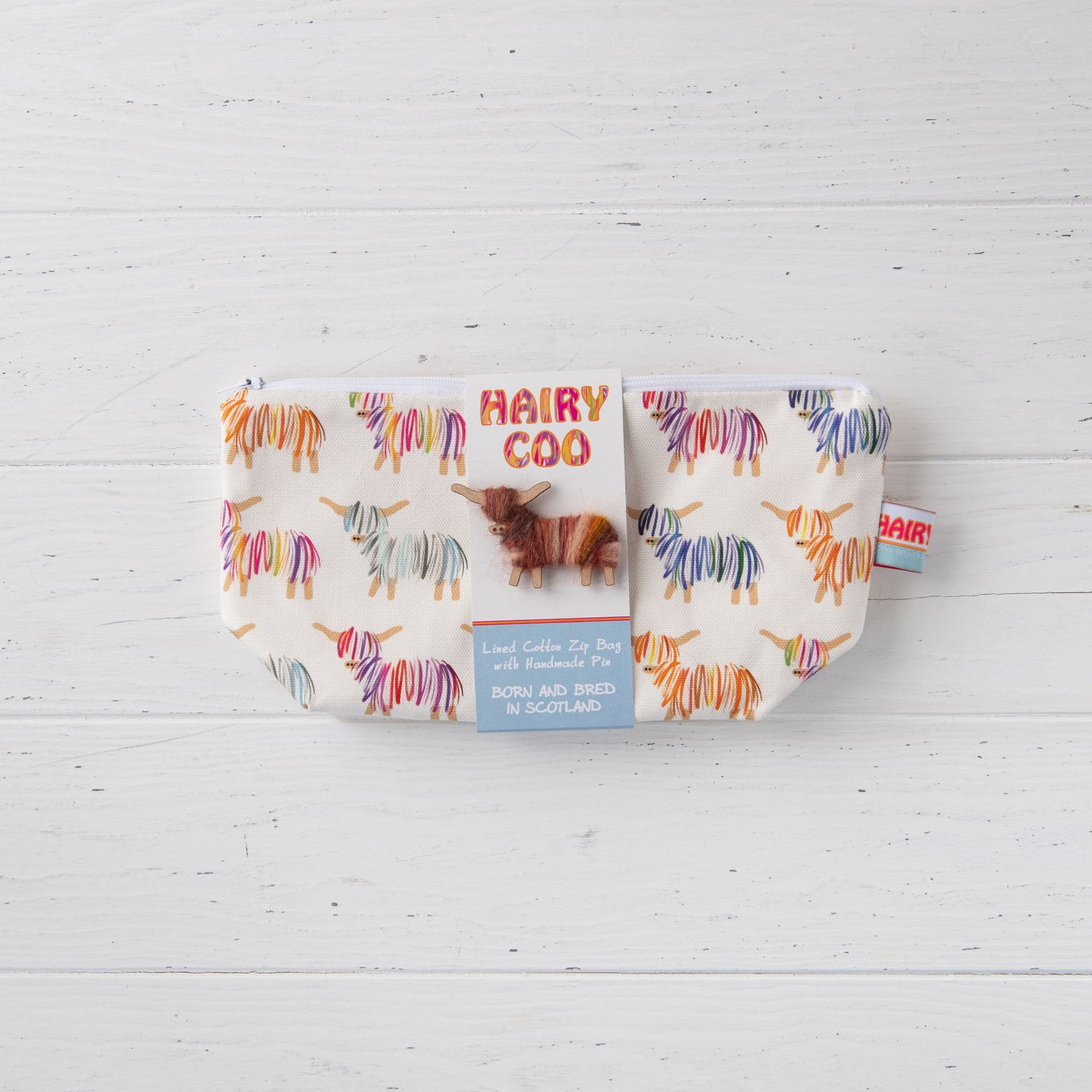 Hairy Coo Zip Pouch